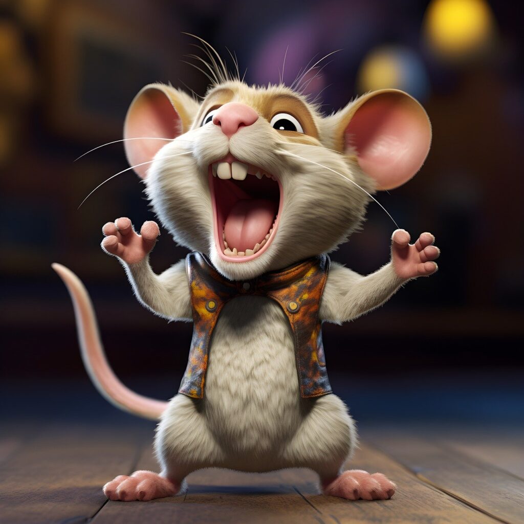 mouse, yelling, screaming mouse